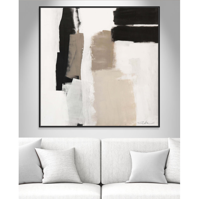 «Earth Scapes II-A» par Casa Fine Arts, Cadre flottant noir, H 46,5 po x l 46,5 po x P 2 po