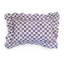 Violet Check Reversible Scalloped Pillow-494772327