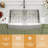 33'' L x 21"W Farmhouse Apron Front Single Bowl Kitchen Sink 16 Gauge Stainless Steel Kitchen Sink with Bottom Grid,Roll-up Rack-125397453