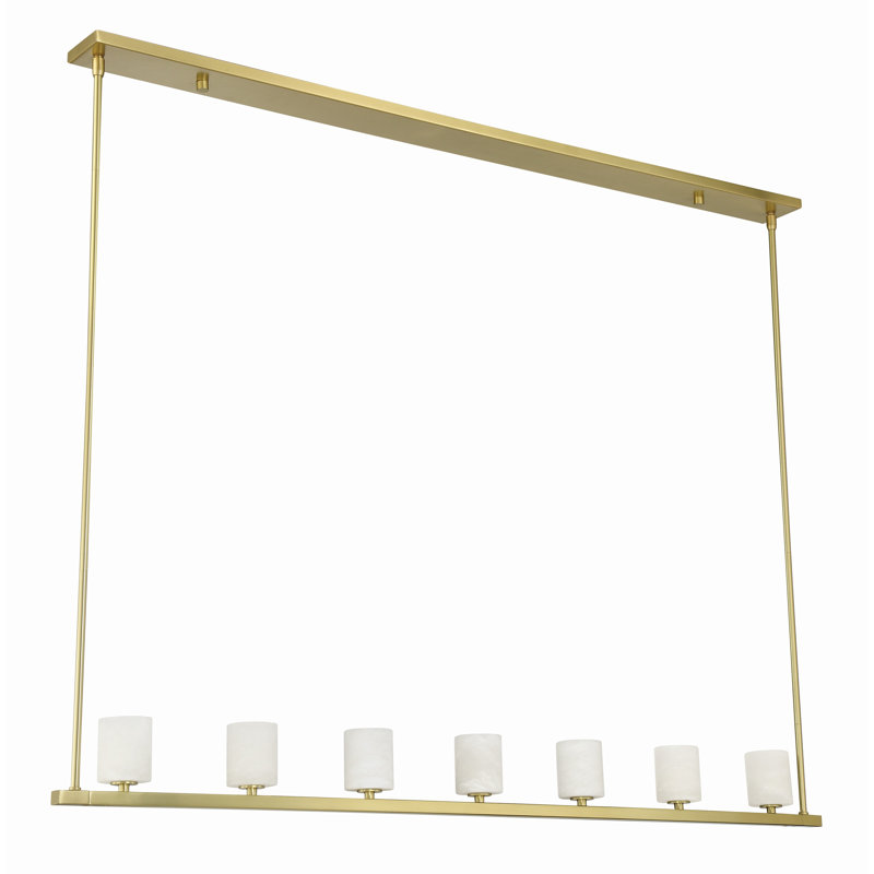 Lustre linéaire à 7 lumières à intensité variable Rashana