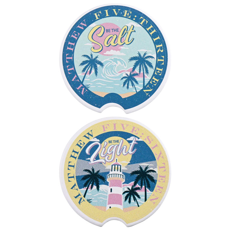 Car Coaster Be The Salt Be The Light 2Pk