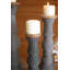 Ryker 19" H Cotton String/Wood Tabletop Pillar