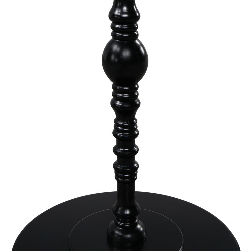 Daneysha Spindle End Table, Black