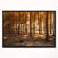 Paysage «Thick Fall Forest with Orange Leaves», reproduction de photo sur toile tendue encadrée-26669909-64636104