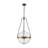 4-Light Dimmable Dimpled Glass Pendant