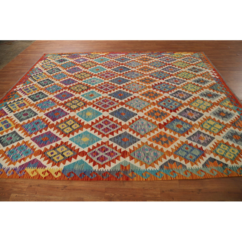 Tapis en laine tissé à plat All Kilim 8 x 10