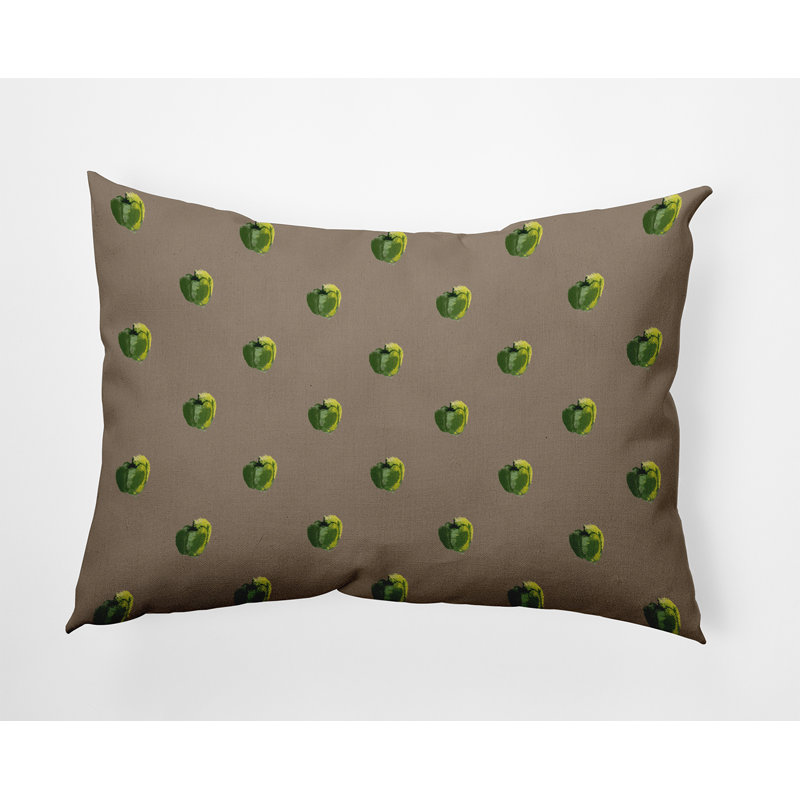 Coussin décoratif en polyester floral, H 14 po x l 20 po, Rectangulaire
