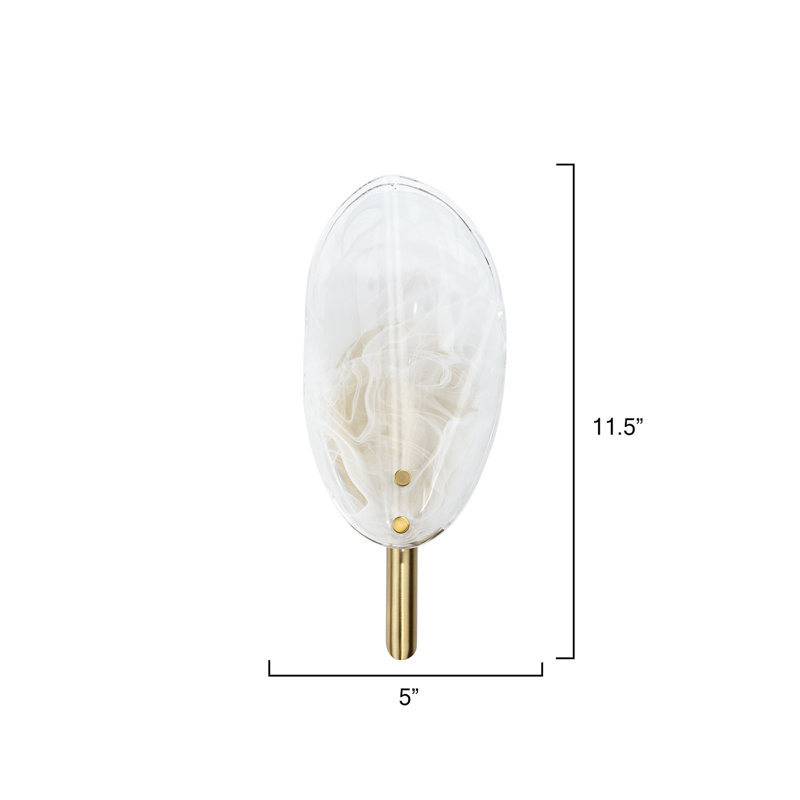 Magnolia Wall Sconce, White