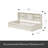 Twin Size Bed Frame With Side Bookshelves, Two Drawers, And Built-In USB Port-163317080