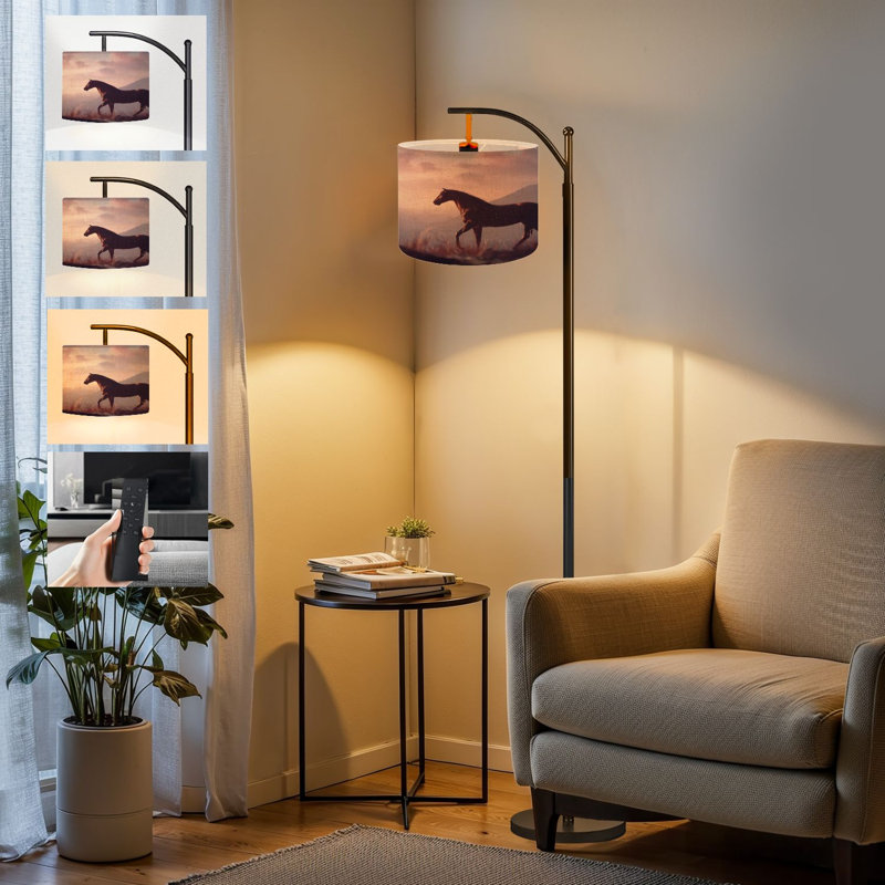  Lampe sur pied Arc Wild Horse Sunset Desert