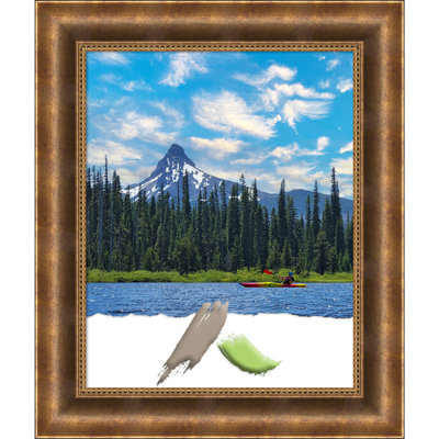 Ackart Bronze Wood Picture Frame with Mat