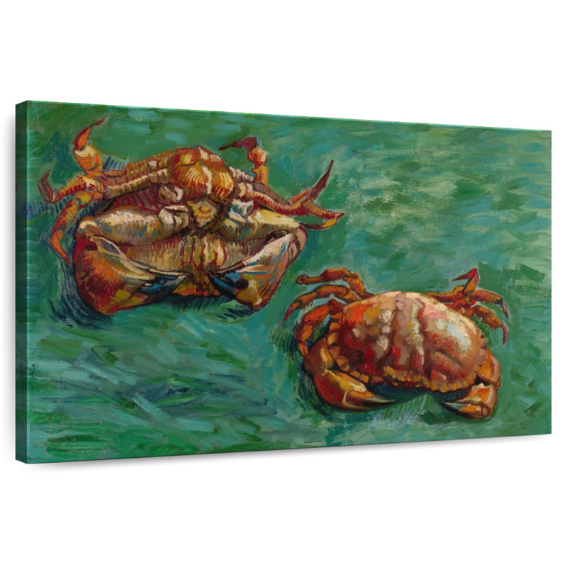 Deux crabes, H 26 po x l 39 po
