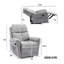 80cm Wide Faux Leather Standard Recline-1517305591