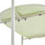 Chariot de rangement Moon pour espace de vie principal, chariot mobile nordique avec conception à deux couches, structure en T, style Artsy, ABS et acier q235