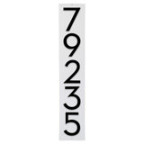 Floating Modern 6" Number Vertical Address Plaque (5 Characters)
