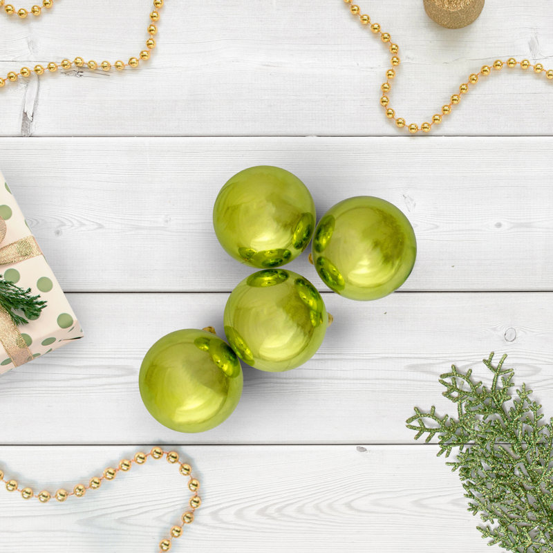 Boule de Noël mat incassable, Vert