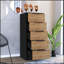 Commode élégante à 5 tiroirs avec construction durable, parfaite pour organiser et rehausser la décoration intérieure.