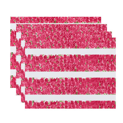 Polyester Floral Rectangle Placemat