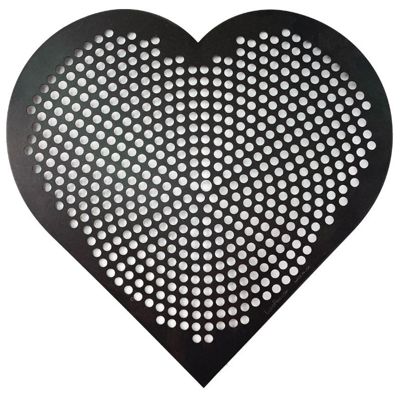 Lloyd Pans Heart Shape Quik-Disk - PSTK, 0.06" H x 14" L x 14" W