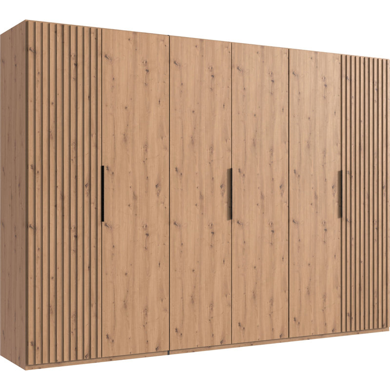 Ameeran 6 Door Manufactured Wood Wardrobe, Artisan oak