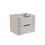 Meuble-lavabo 24 po avec lavabo en céramique - Meuble-lavabo mural flottant cannelé avec tiroirs, moderne