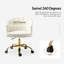 Rasnick 59cm W Modern Velvet Swivel Tufted Office Chair-1392450216