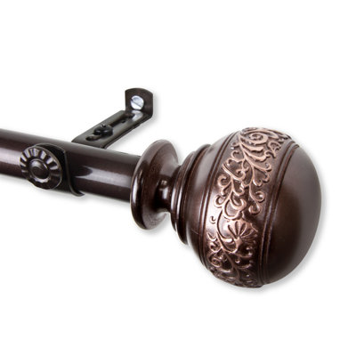 Solon Steel Adjustable Single Curtain Rod