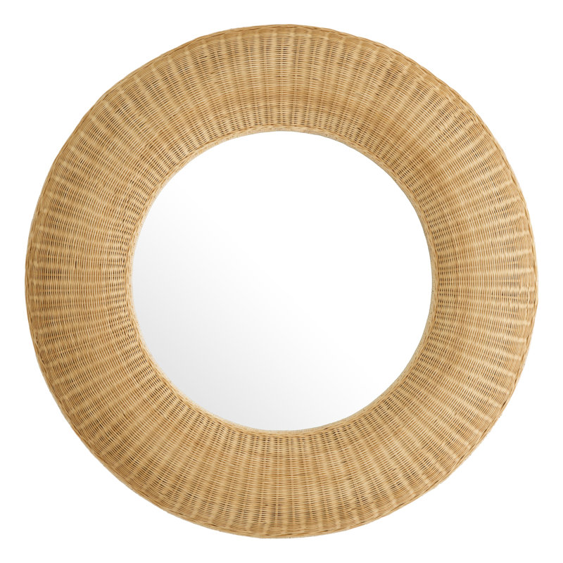Idora Round Rattan Mirror