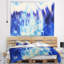 Tapisserie abstraite de la vie bleue-28482760
