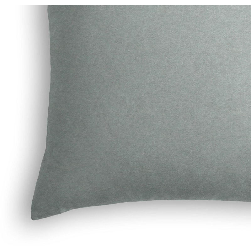 Classic Velvet Square Pillow Cover & Insert, 20" x 20", Sterling