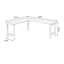 Bureau en bois de noyer clair en forme de L-108959859-108959864
