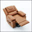 Fauteuil inclinable en cuir de polyuréthane chauffant et massant à télécommande pour un confort accru pour les personnes âgées-995161933