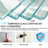 56-60 "W X 60" H Frameless | Single Sliding | Bathtub Shower Door | 1/4 Inch Transparent Glass With Explosion Proof Film | Stainless Steel Handle | Square Tube Track | Brushed Nickel-121345049