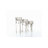 Gold Aluminum Metal Abstract Drip Decorative Candle Holder with Melting Designed Legs, Set of 3 12", 10", 8"H-69721441