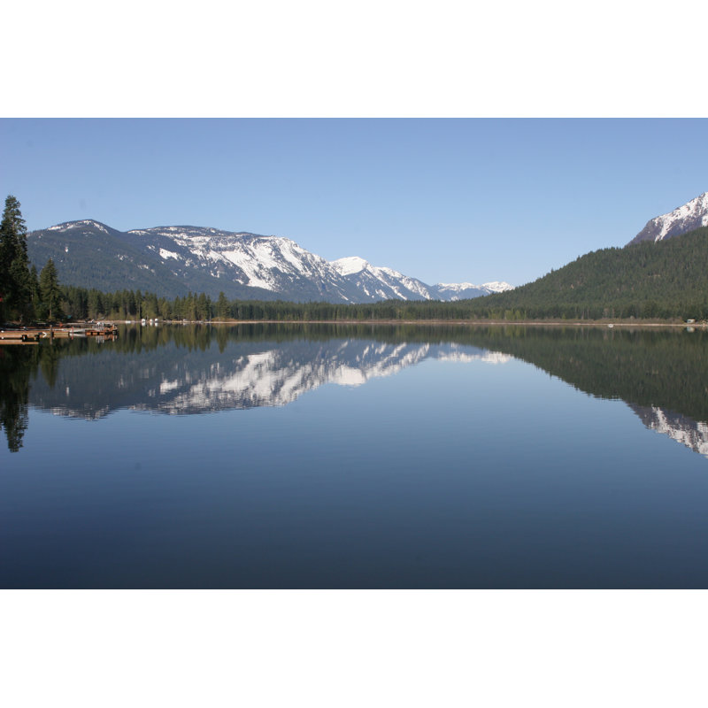 Lake And Mountains 1 Piece Wrapped Canvas Wall Art, 30cm H x 46cm W x 3.8cm D