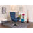 Marilo LeatherSoft Swivel Side Reception Chair with Bowed Seat - Guest Seating-88610585