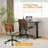 PU Trapezoid Curved Back Swivel Office Chair-937746455