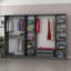 Nebras 6 Door Solid + Manufactured Wood Wardrobe
