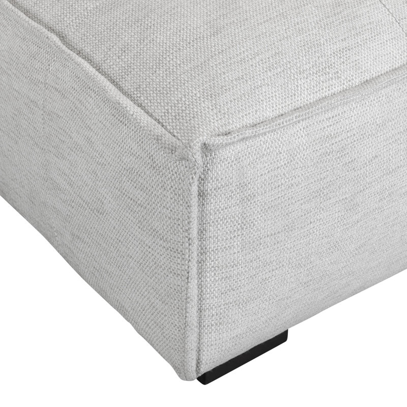 Element 2Pc Sectional W/RAF Chaise, Light Gray Polyester Blend