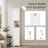 Tall Bathroom Storage Cabinet with Drawer, Adjustable Shelves and Double Doors, Freestanding Linen Cabinet for Bathroom, Laundry Room and Living Room, 11.8"W x 11.8"D x 66.9"H