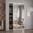 80"H Aluminum Frame 1 Lite Tempered Mirrored Sliding Closet Doors with Installation Hardware Kit-89056436