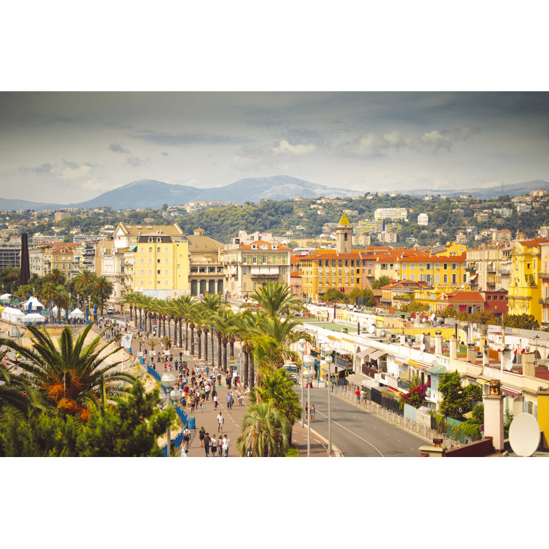 Vue de la Promenade des Anglais à Nice, France par Eva-Katalin, H 12 po x l 18 po