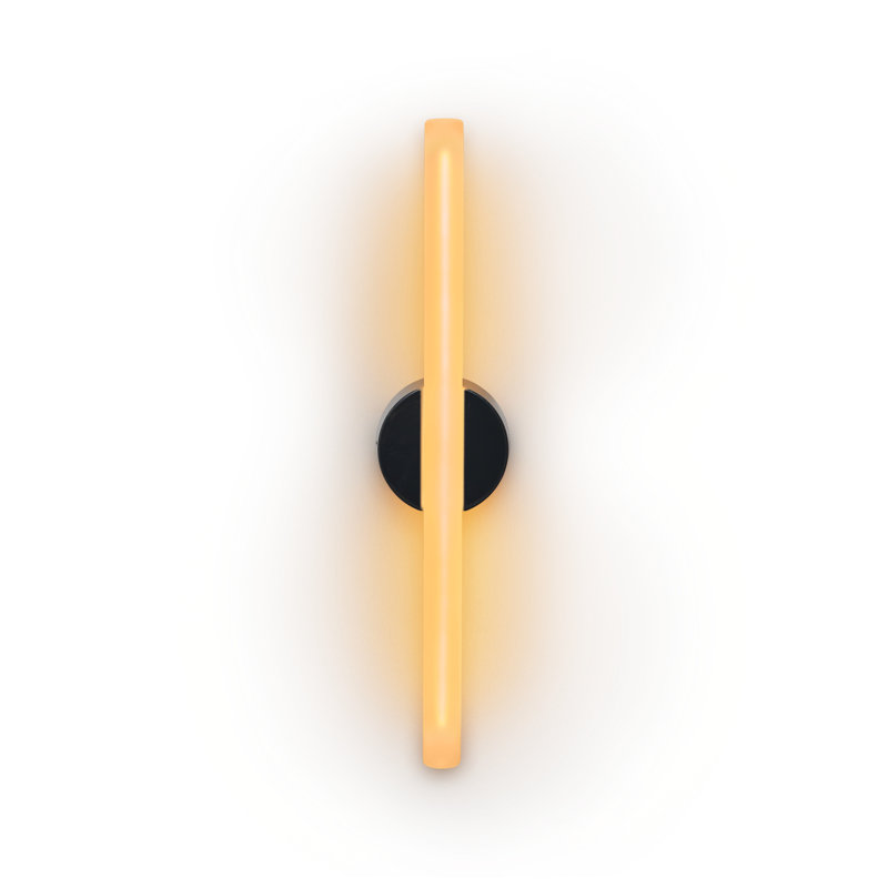Kilter 1 - Light Wallchiere, 19.69" H x 1.18" W x 1.18" D, 2200K, Dark Gray