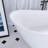 67-Inch Solid Surface Soaking Bathtub With Overflow