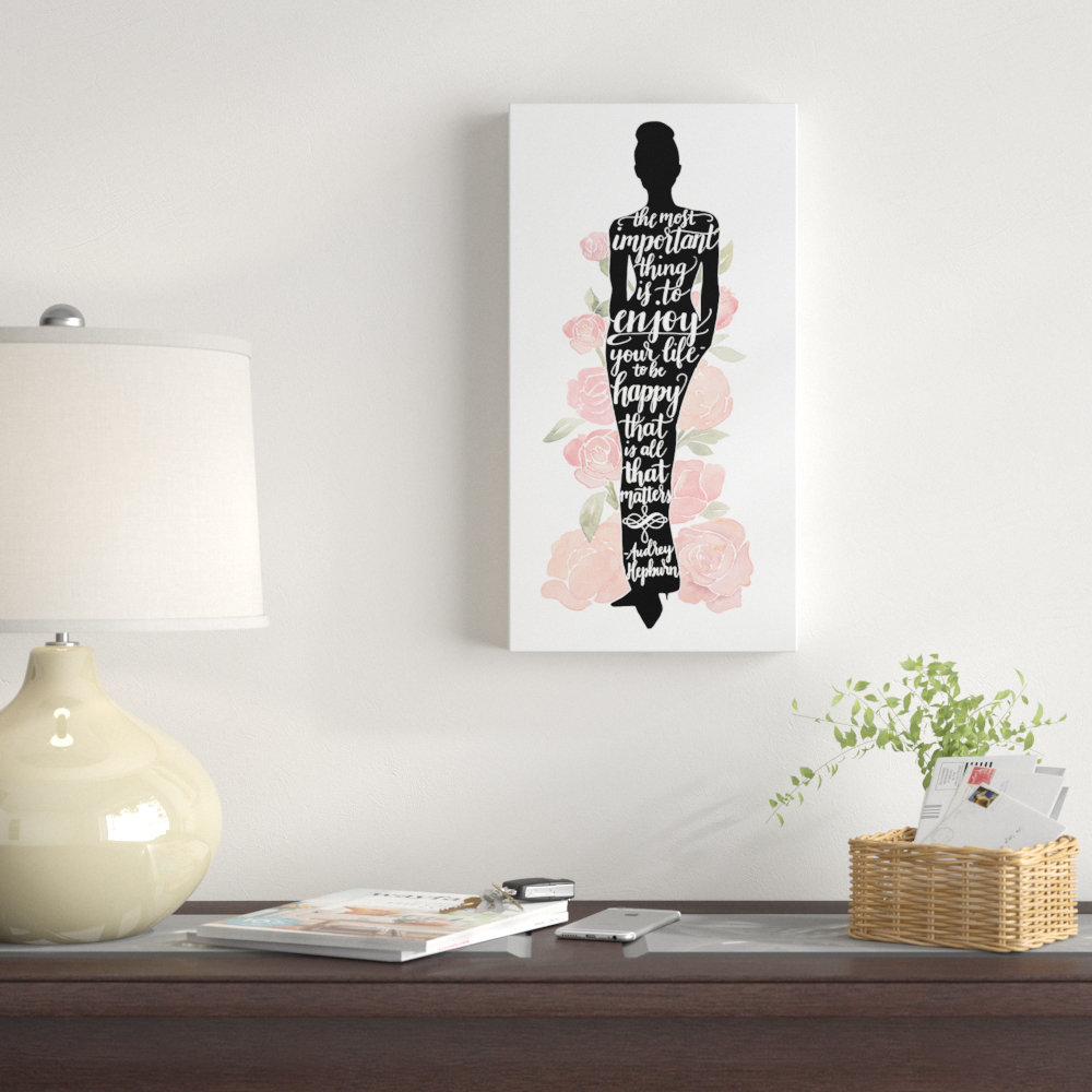 East Urban Home 'Iconic Woman III' Textual art on Wrapped Canvas | Wayfair