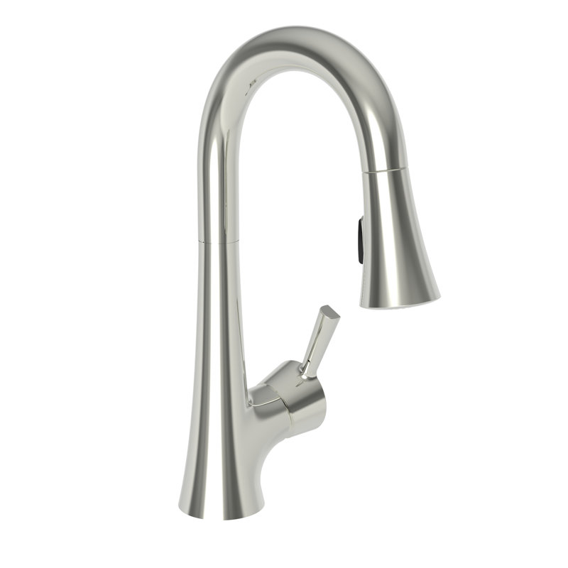 Vespera Single Handle Pull Down Bar Faucet, Polished Nickel (PVD)