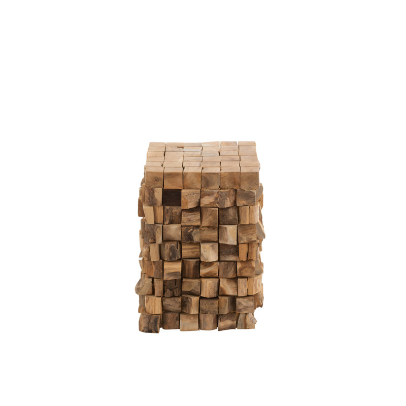 Bathampton Solid Wood Block End Table