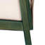 Chaise d'appoint rembourrée en bois massif de style Mid-Century-448273761