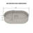 CASAINC Maple 13.77'' Concrete Oval Bathroom Sink-86669187