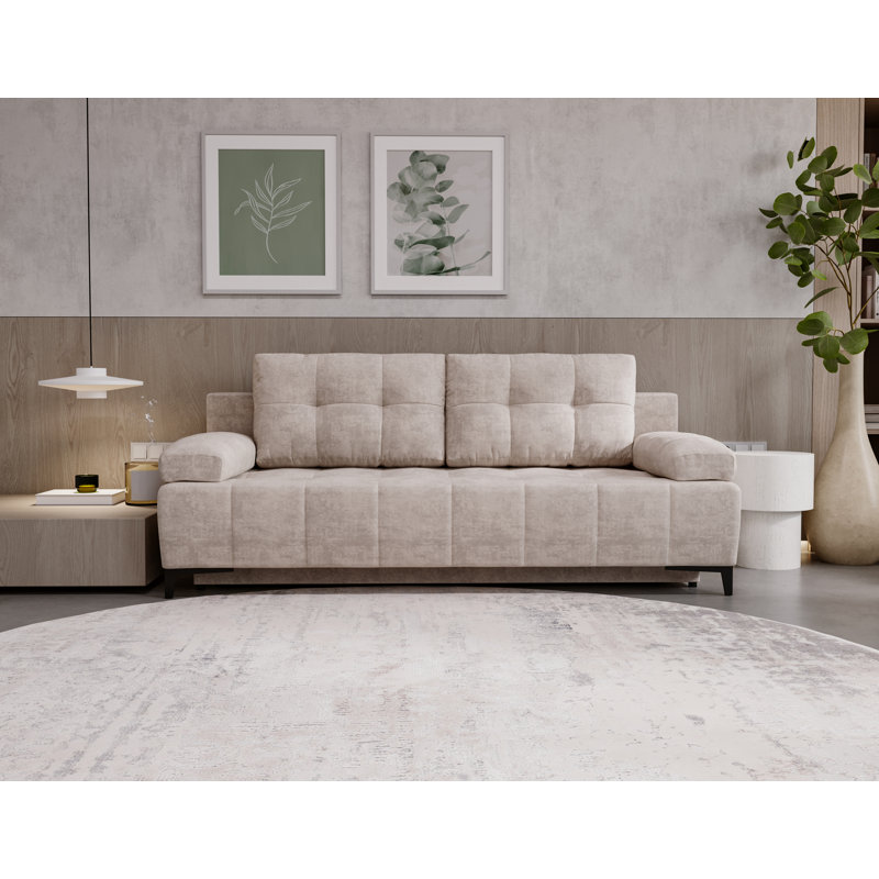 Tarell 2 Seater Sofa Bed, Beige